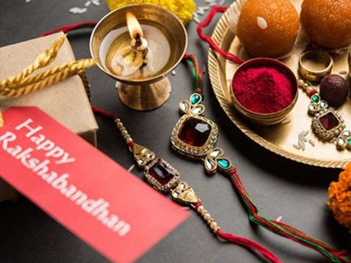 Raksha Bandhan 2024 Tied Kalawa with rakhi brother hand for good life ...