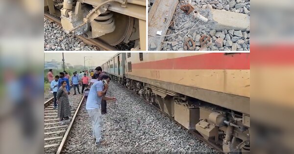 यूपी में ट्रेन हादसा, बनारस से अहमदाबाद जा रही साबरमती एक्सप्रेस के 20 डिब्बे पटरी से उतरे - VIDEO