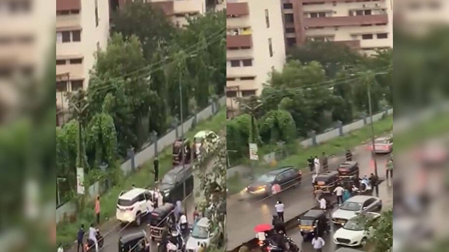 Thane Car Viral Video: छोटी सी बात पर भड़का शख्स, SUV से मारी कार में टक्कर; कई घायल