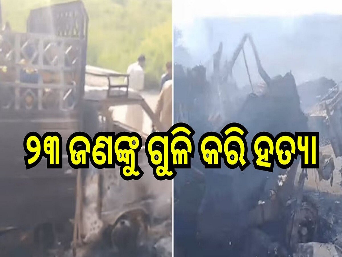 Pakistan Crime: ପାକିସ୍ତାନରେ ଜଘନ୍ୟ କାଣ୍ଡ, ୨୩ ଜଣଙ୍କୁ ରାସ୍ତା ମଝିରେ ଛିଡ଼ା କରି...