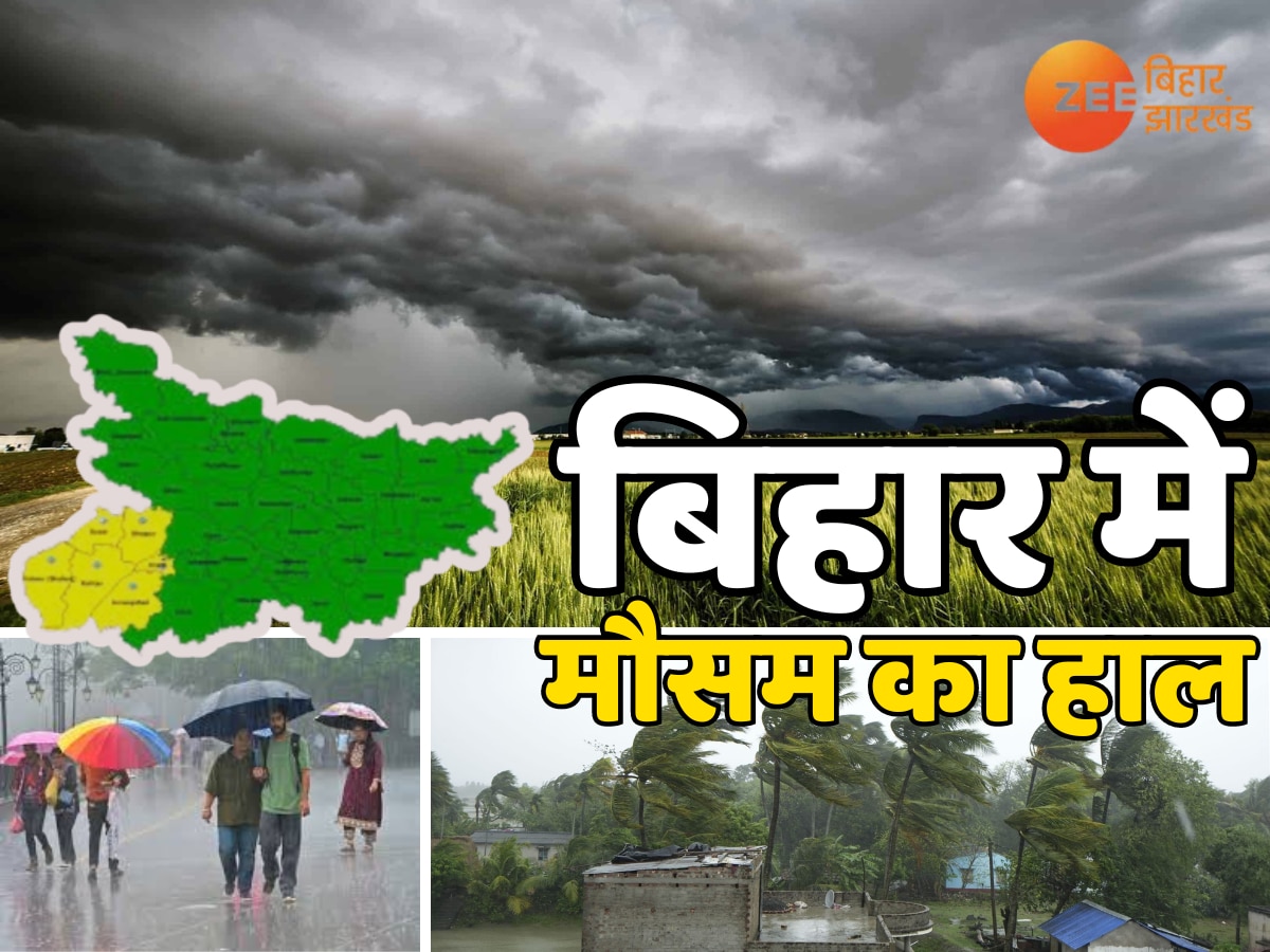 Bihar Weather Today: पटना समेत बिहार के इन 19 जिलों में तेज बारिश की संभावना, IMD ने 6 जिलों जारी किया येलो अलर्ट