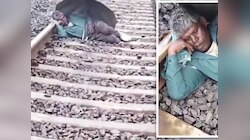रेलवे ट्रैक को शख्स ने बनाया बेडरूम, सामने से आई ट्रेन, देख उड़ गए लोगों के होश