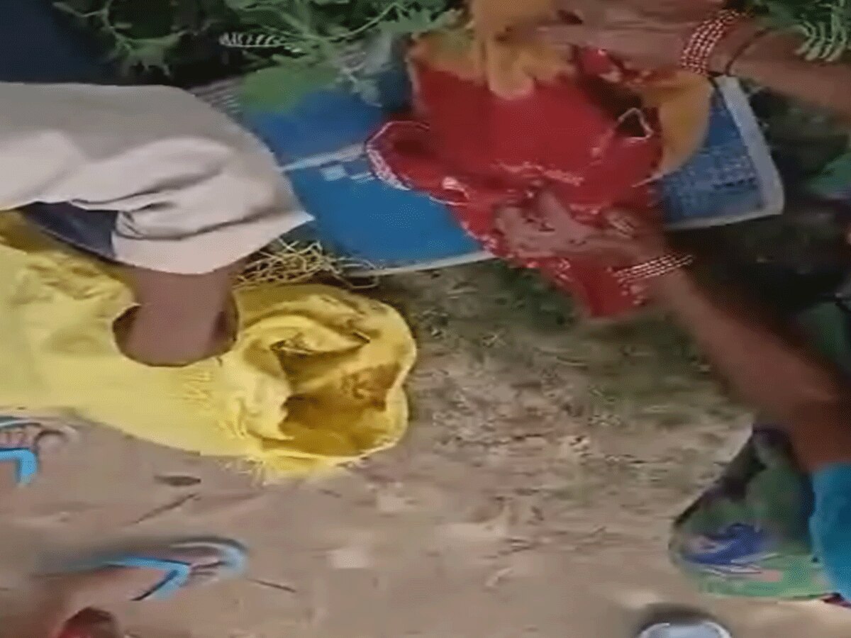 Rajasthan Sikar A live newborn baby found packed in a plastic bag see ...