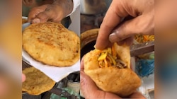 बर्गर के शौकीनों के लिए झटका! शख्स ने बना डाला 'भटूरा बर्गर', देख उड़ गए होश 