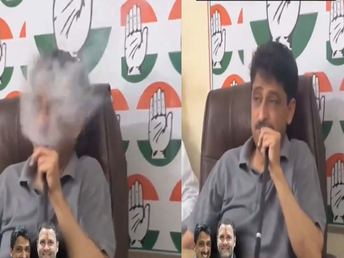 Imran Masood Smoking: पार्टी ऑफिस में स्मोकिंग करते दिखे कांग्रेस MP इमरान मसूद! Video Viral