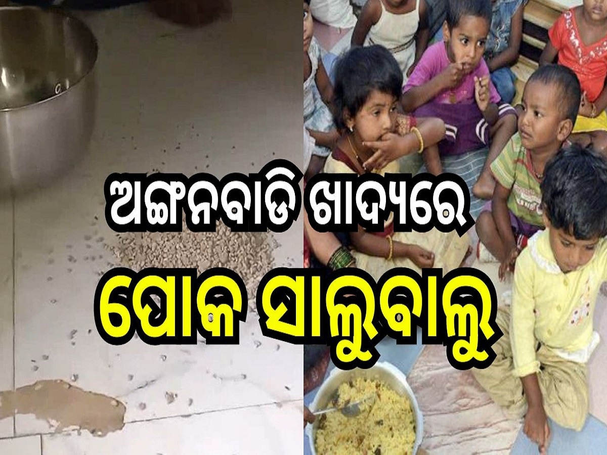 Odisha News: ଅଙ୍ଗନବାଡି ଖାଦ୍ୟ ସାମଗ୍ରୀରେ ପୋକ ସାଲୁବାଲୁ