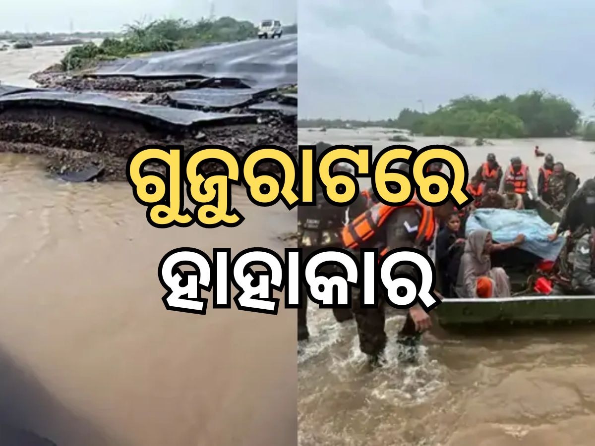 Weather Updates: ଗୁଜରାଟରେ ଜଳପ୍ରଳୟ, ଦିଲ୍ଲୀ-ୟୁପିରେ ବର୍ଷା ବିତ୍ପାତ, ପଢନ୍ତୁ ଆଜିର କିପରି ରହିବ ପାଣିପାଗର ମିଜାଜ