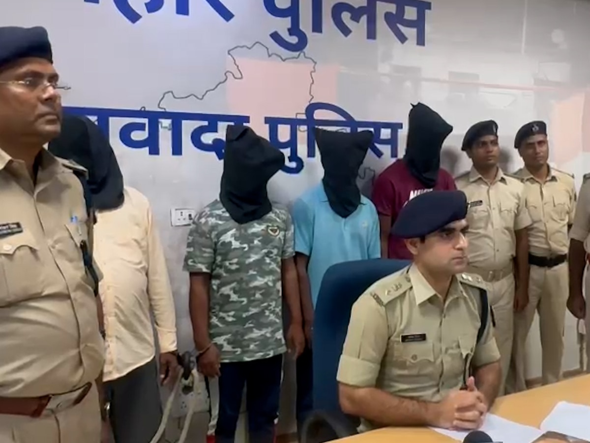 नवादा के एसपी अभिनव धीमान ने सन्नी मर्डर केस का मंगलवार को खुलासा कर दिया. (Video Grab)