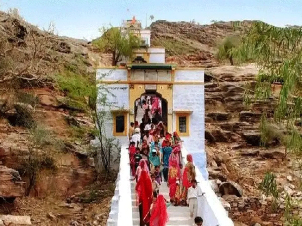 Rajasthan this Durga temple water turns red when mata rani is angry 