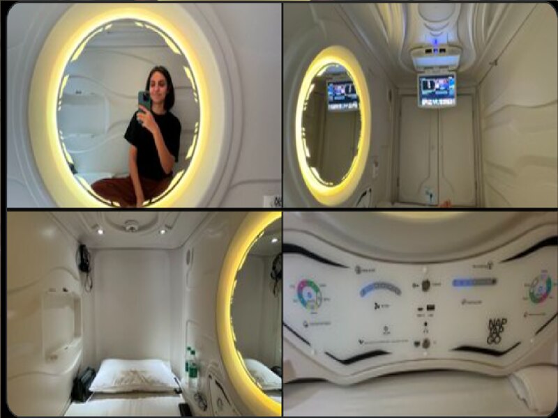 Japanese Pod Style Hotel In Noida know Facilities Travel Vlogger Shows ...