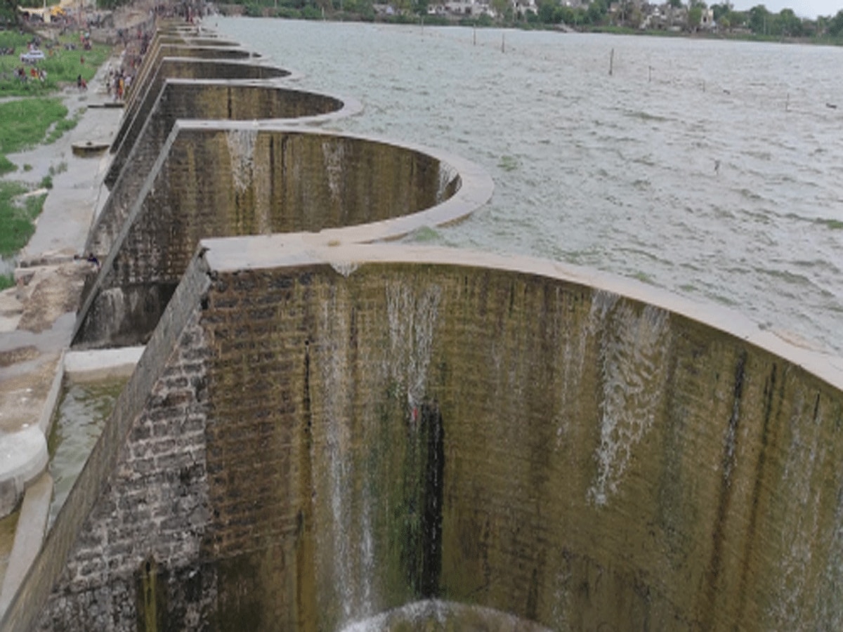 Moti Sagar Dam 120 KM away from Jaipur waterfall falling from 17 feet high towers 