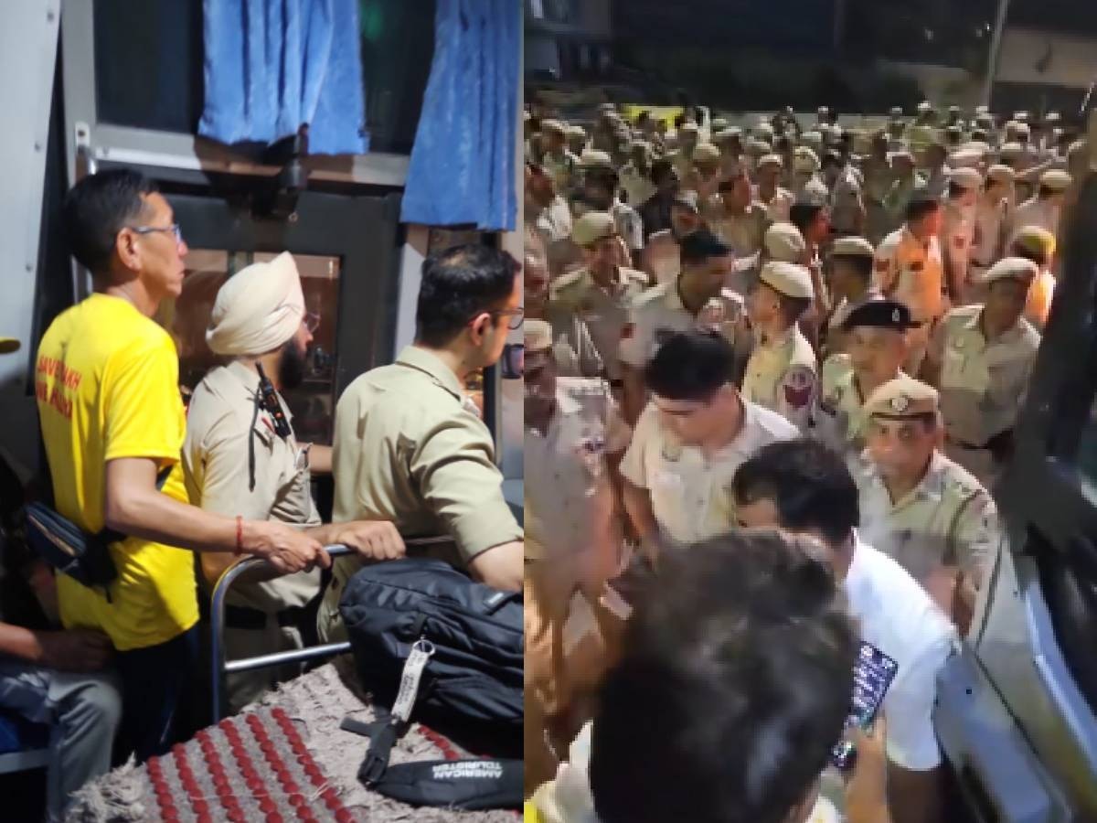 Singhu Border: दिल्ली में घुसने से पहले हिरासत में लिए गए सोनम वांगचुक और उनके समर्थक