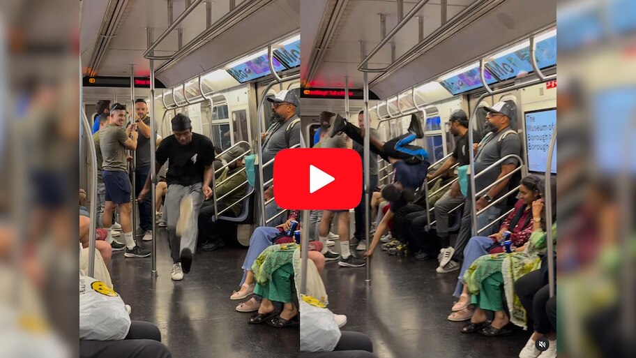 Viral Video: मेट्रो में विदेशी लोगों ने किया कारनामा; देख कर पब्लिक हुई हैरान