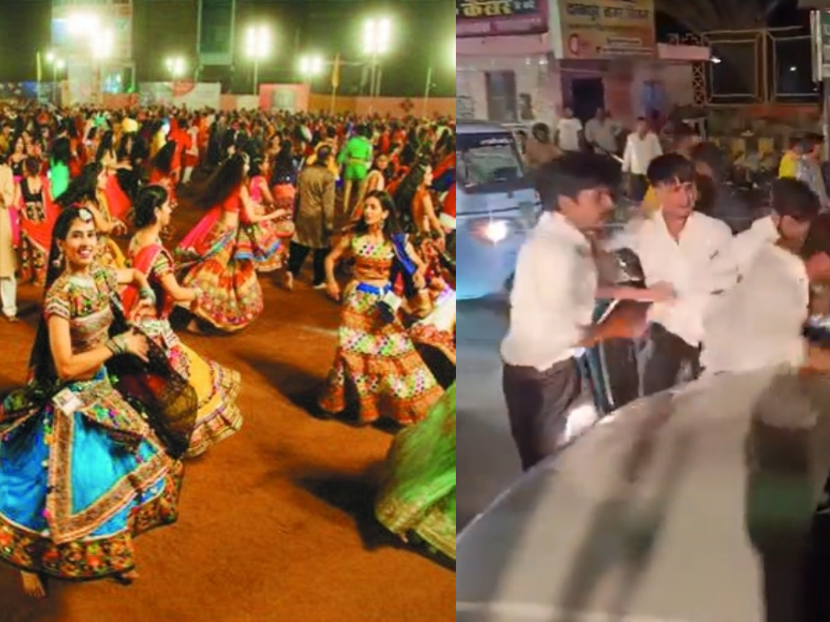 डांडिया नाइट में विशेष समुदाय के साथ मारपीट, पंडाल से घसीटकर निकाला बाहर; पुलिस बनी तमाशबीन! डांडिया नाइट में विशेष समुदाय के साथ मारपीट, पंडाल से घसीटकर निकाला बाहर; पुलिस बनी तमाशबीन!