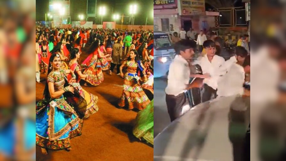 डांडिया नाइट में विशेष समुदाय के साथ मारपीट, पंडाल से घसीटकर निकाला बाहर; पुलिस बनी तमाशबीन!