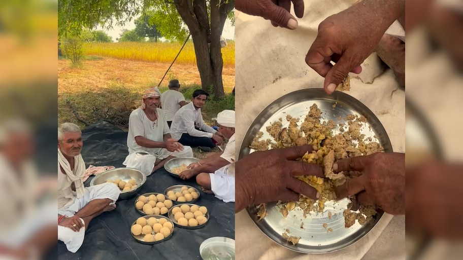 दिल जीत लेगा खेतों में दाल-बाटी-चूरमा बनाने का यह Video, राजस्थानियों को याद आएगा घर