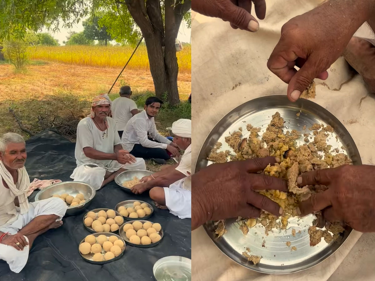 दिल जीत लेगा खेतों में दाल-बाटी-चूरमा बनाने का यह Video, राजस्थानियों को याद आएगा घर दिल जीत लेगा खेतों में दाल-बाटी-चूरमा बनाने का यह Video, राजस्थानियों को याद आएगा घर