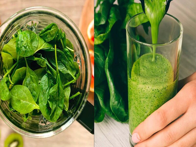 पालक का रस