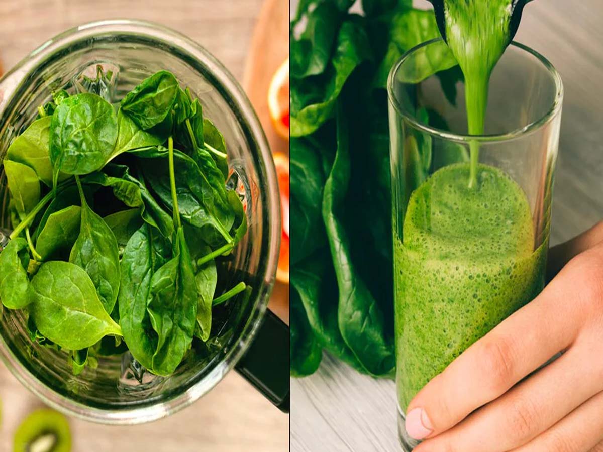 पालक का रस
