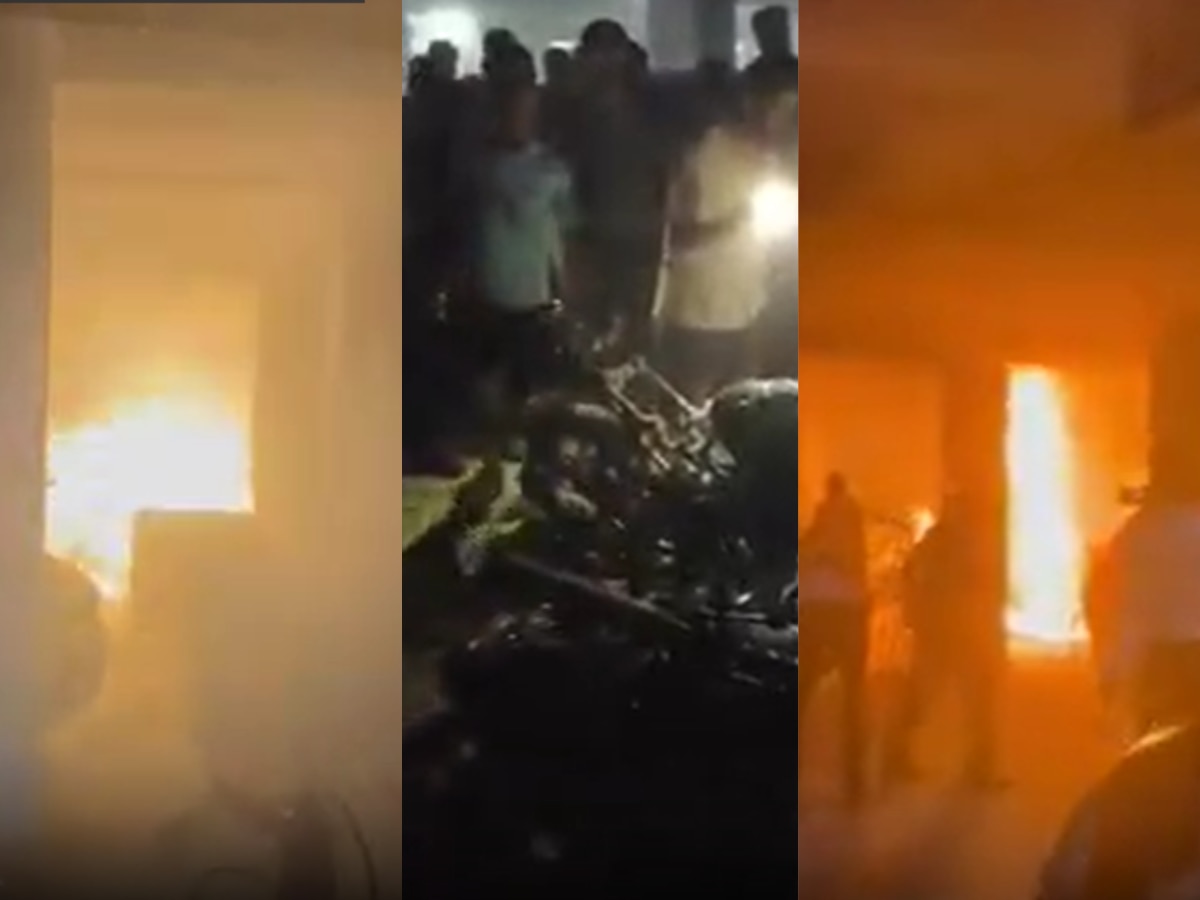 Greater Noida Fire: पटाखे की चिंगारी से सोसाइटी के बेसमेंट में लगी आग, कई गाड़ियां जलकर राख 