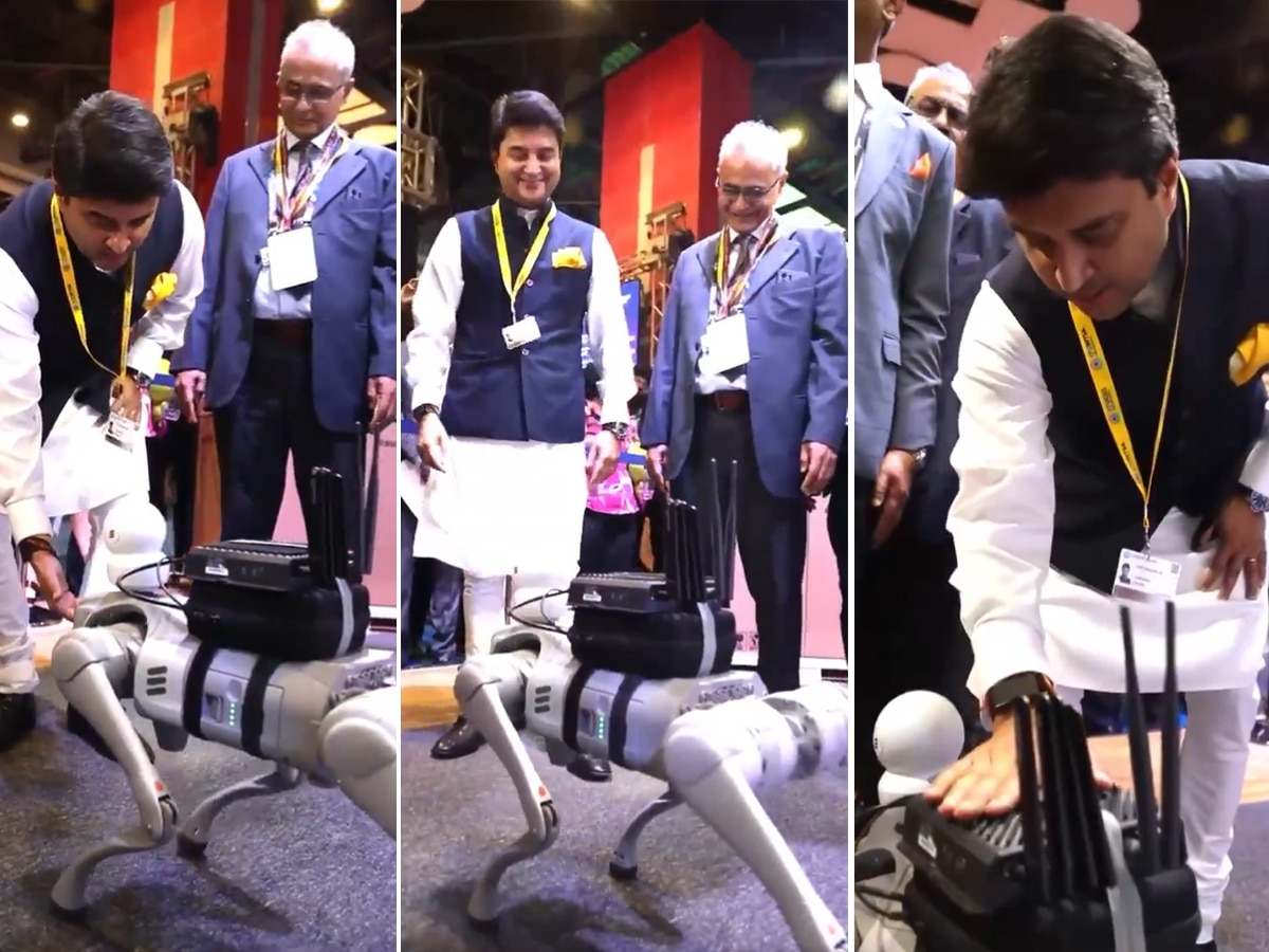 Video: Jyotiraditya Scindia के सामने 5G Dog ने किया कुछ ऐसा काम, देखते ही बोले- शाबाश रॉकी...