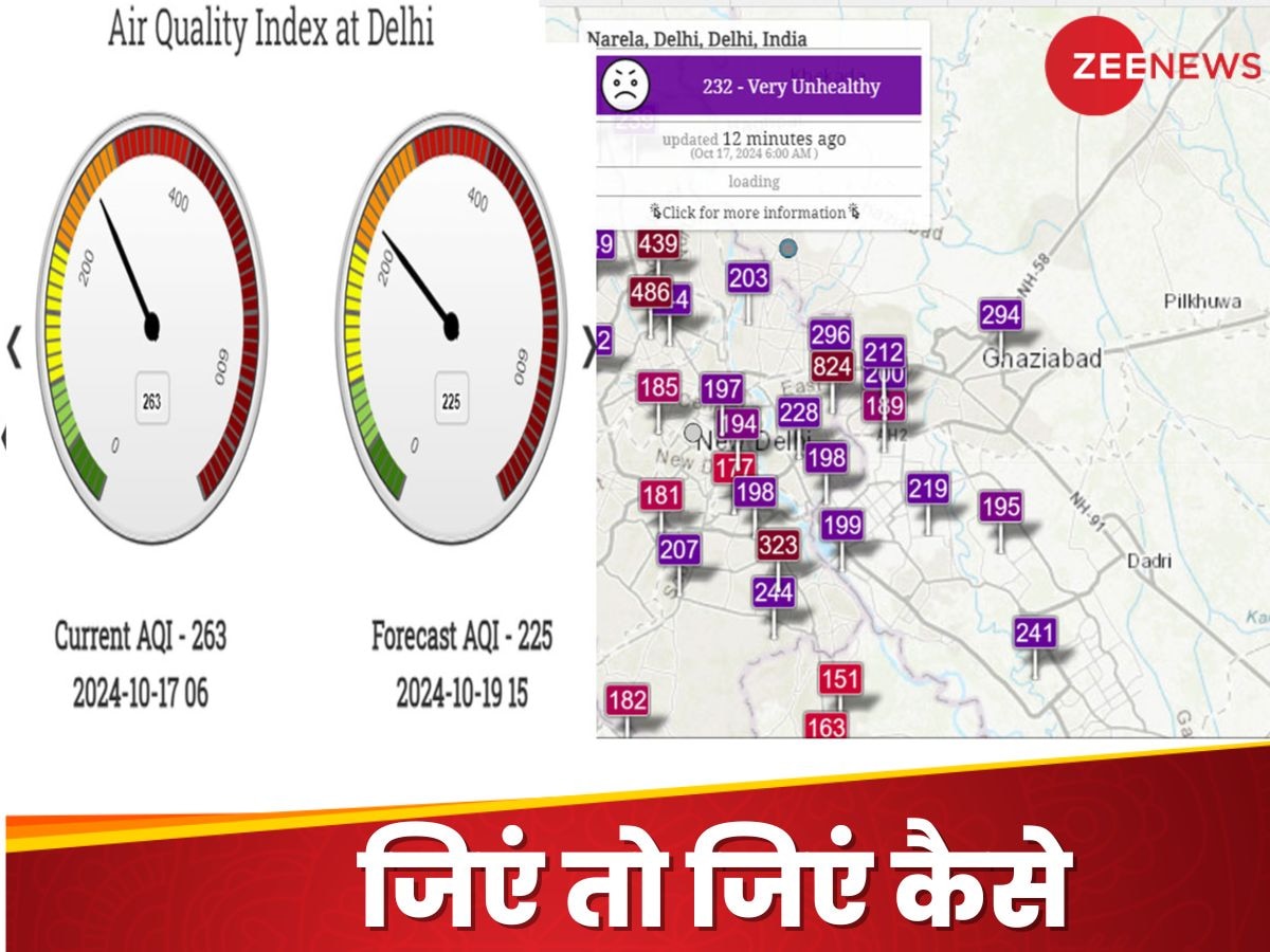 AQI Update: जाएं तो जाएं कहां! दिल्ली की हवा 'लगातार' चौथे दिन जहरीली, लगे हाथ मौसम का हाल भी जानिए