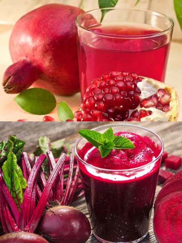 Best health benefits pomegranate vs beetroot juice for hemoglobin boost in hindi