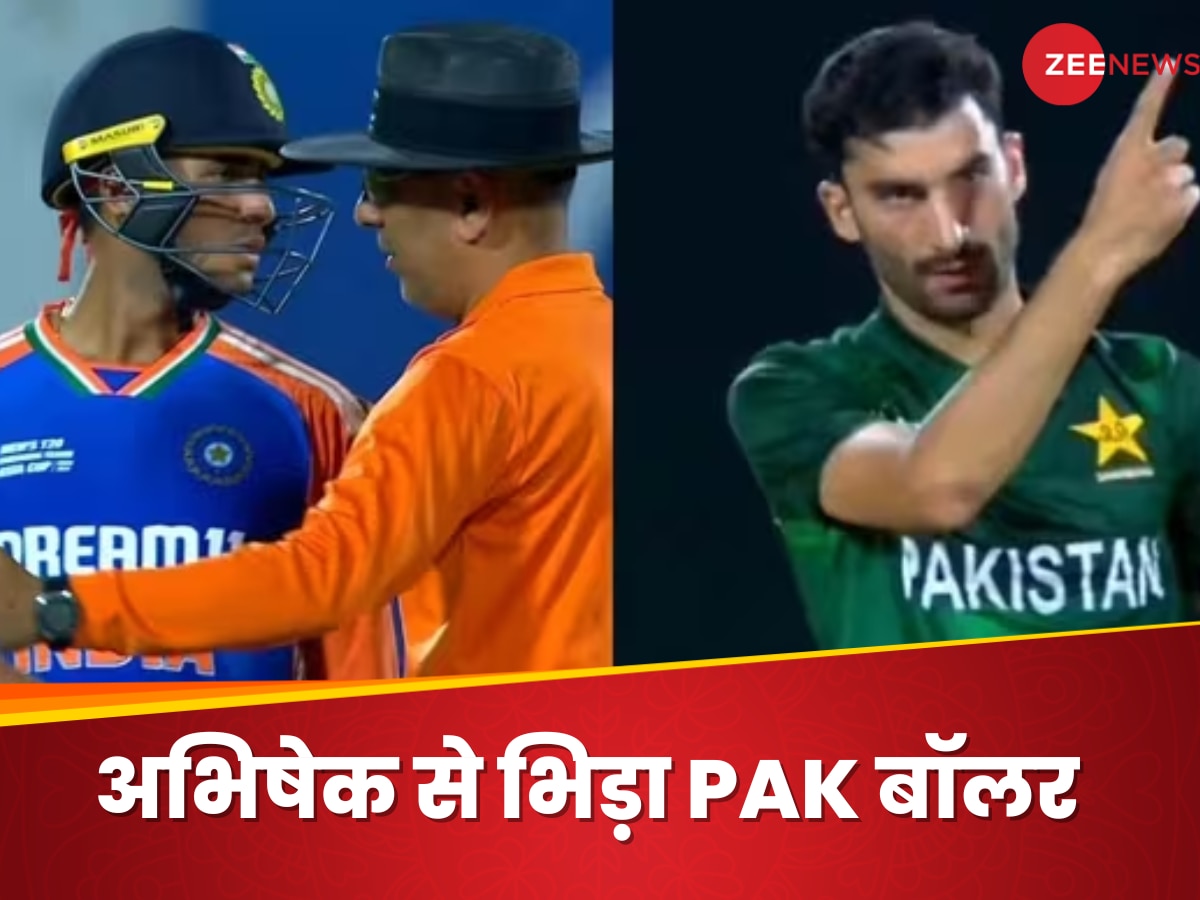 IND vs PAK में भयंकर बवाल, पाकिस्तान बॉलर ने अभिषेक शर्मा को दिखाई उंगली फिर... VIDEO