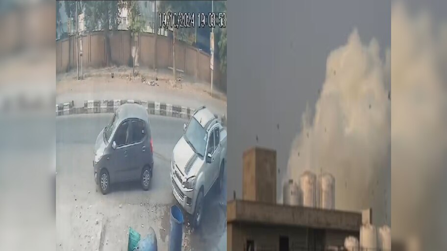 अचानक दीवार में हुआ ट्रिगर, और पूरा प्रशांत विहार हो गया धुआँ-धुआँ, दिल्ली बम ब्लास्ट का वीडियो वायरल! 