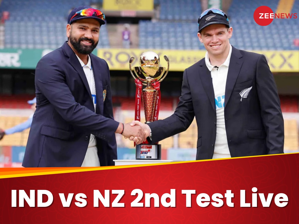 IND vs NZ 2nd Test, Day 1 Live: न्यूजीलैंड के 6 विकेट गिरे, अश्विन-सुंदर ने उड़ाया गर्दा