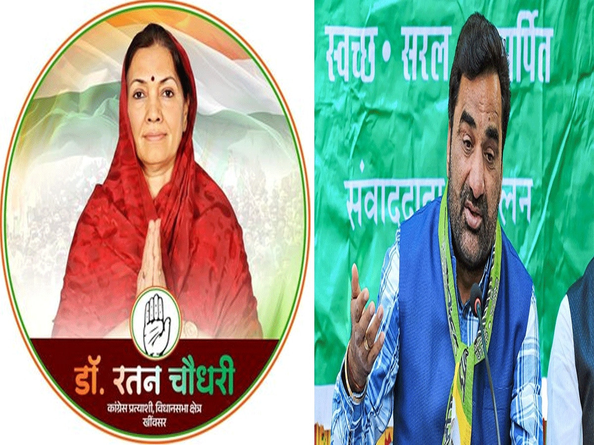 Rajasthan News Congress candidate from Khinwsar Ratan Choudhary Tight competition for RLP 