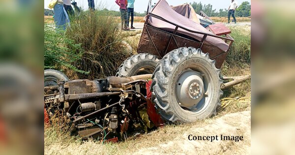 Jhalawar News Tractor Trolly Driver Died After Truck Hit One Injured