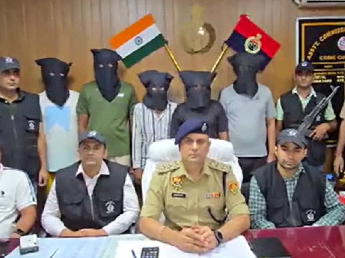 गुरुग्राम पुलिस की गिरफ्त में आरोपी 