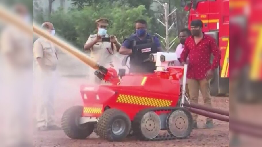 State Fire Department: ଶକ୍ତି ବଢାଇଲା ରାଜ୍ୟ ଅଗ୍ନିଶମ ବିଭାଗ ଏଣିକି ନିଆଁ ଲିଭାଇବ ରୋବୋଟ