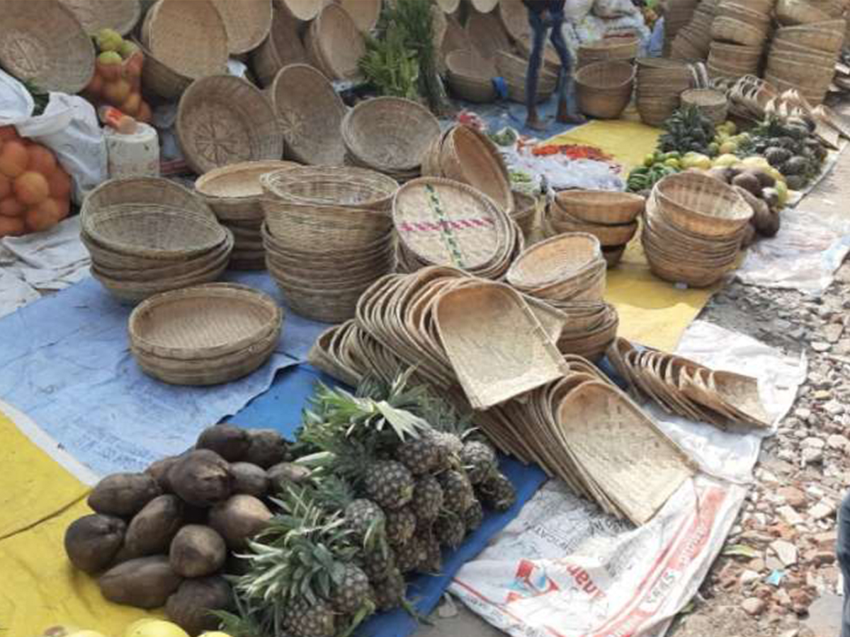 बांस की टोकरियां