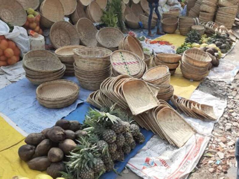 बांस की टोकरियां