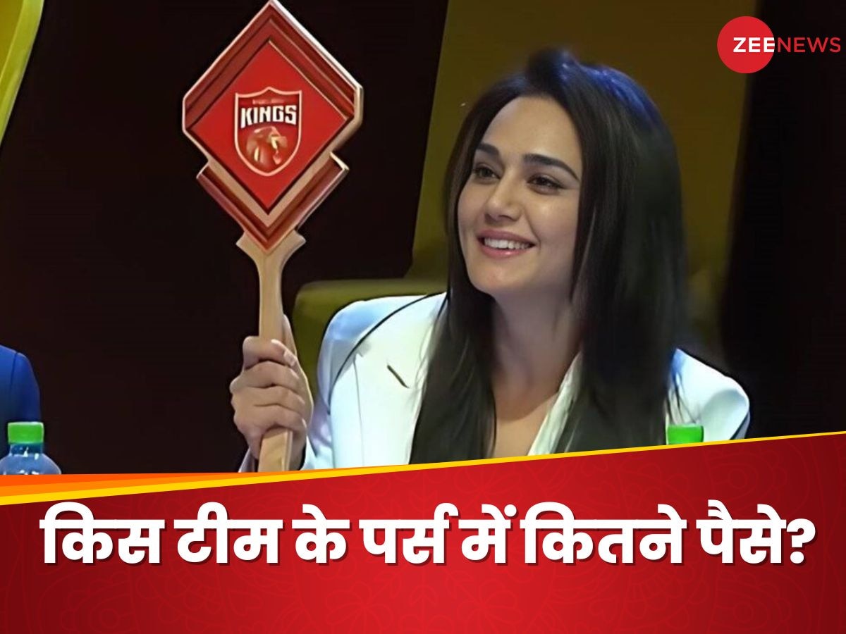 IPL 2025: पंजाब किंग्स के पास 110 करोड़, प्रीति जिंटा का पर्स सबसे भारी, ऑक्शन के लिए किस टीम के पास कितने पैसे?