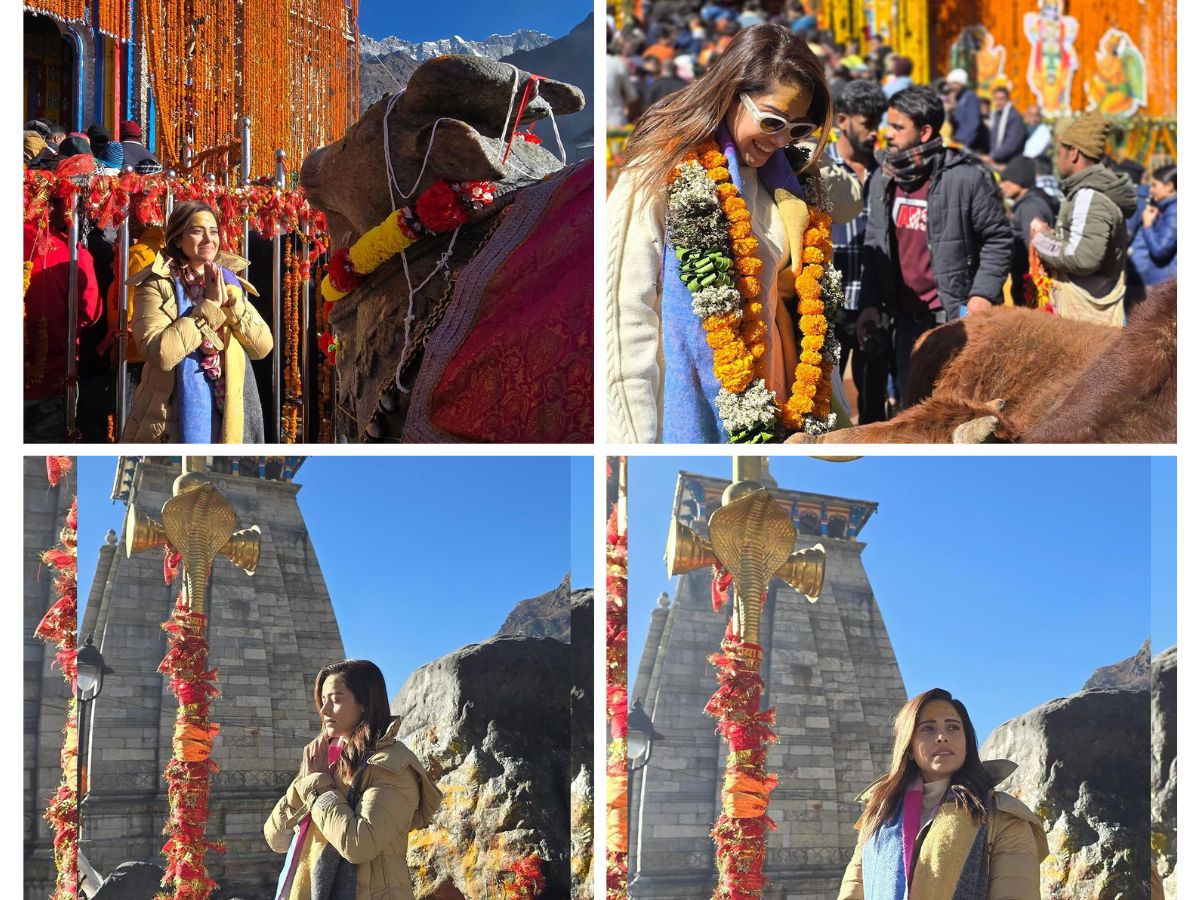 नुसरत पहुंचीं केदारनाथ