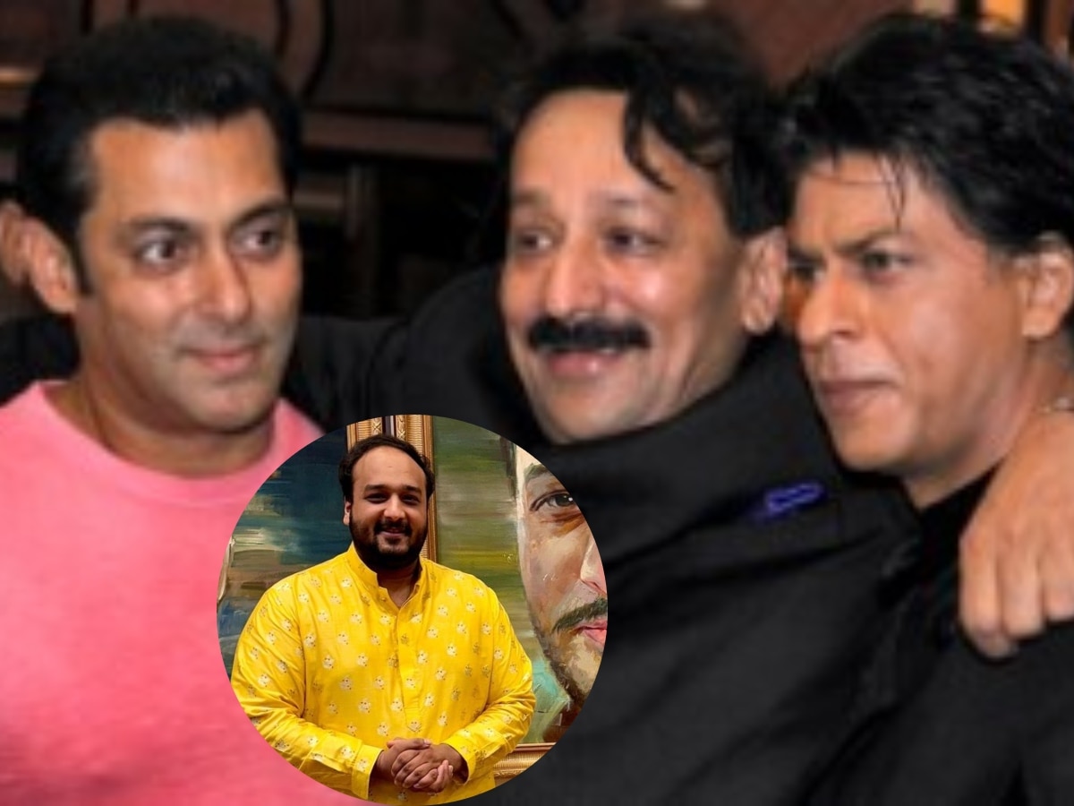 Salman, Baba Siddiqui and Shahrukh Khan