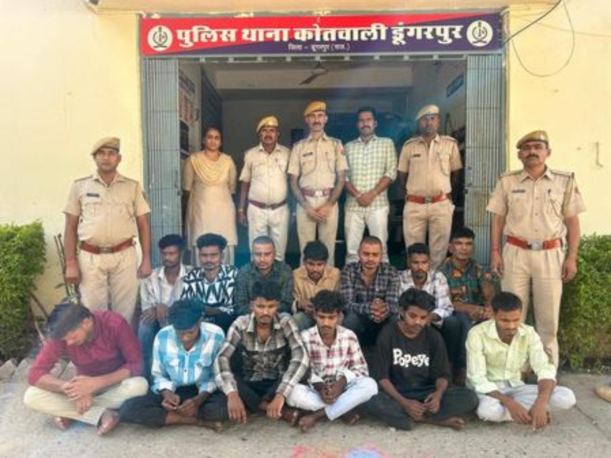 Dungarpur News: एरिया डोमिनेशन अभियान, पुलिस ने 198 अपराधियों को किया गिरफ्तार, 16 हजार 300 लीटर महुआ शराब नष्ट