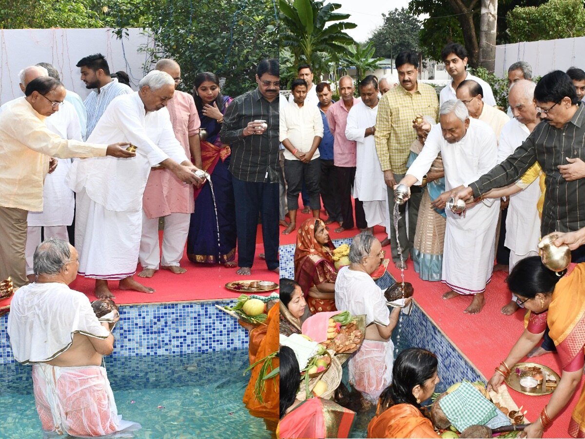 Chhath Puja 2024: बिहार में महापर्व छठ की धूम, मुख्यमंत्री नीतीश कुमार ने भगवान भास्कर को दिया अर्घ्य, घाटों पर उमड़ी भीड़