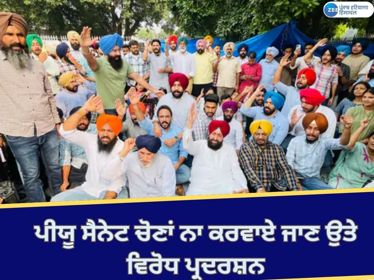 PU Senate Elections News: ਪੰਜਾਬ 'ਵਰਸਿਟੀ 'ਚ ਸੈਨੇਟ ਚੋਣਾਂ ਨਾ ਕਰਵਾਉਣ 'ਤੇ ਵਿਰੋਧੀ ਧਿਰਾਂ ਇਕਜੁੱਟ; ਰੋਸ ਵਿਖਾਵਾ ਕੀਤਾ