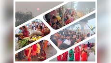 छठ महापर्व का आखिरी दिन बेहद खास, सूर्योदय के साथ समाप्त, देखिए तस्वीरें
