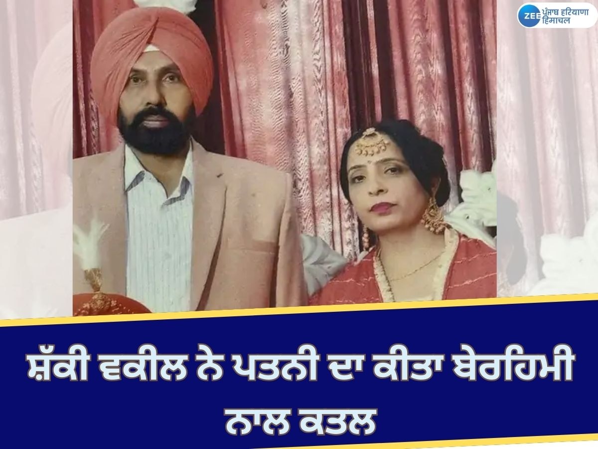  Amritsar Murder News: ਪ੍ਰੇਮ ਸਬੰਧਾਂ ਦੇ ਸ਼ੱਕ ਵਿੱਚ ਵਕੀਲ ਨੇ ਪਤਨੀ ਦਾ ਦਾਤਰ ਮਾਰ ਕੇ ਕੀਤਾ ਕਤਲ