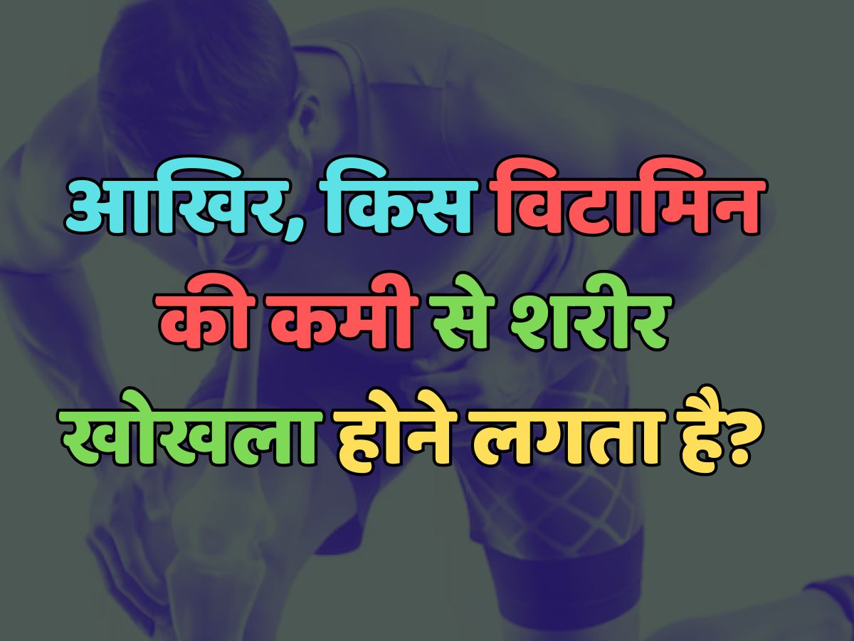 Trending Quiz : किस विटामिन की कमी से शरीर खोखला होने लगता है? Trending Quiz : किस विटामिन की कमी से शरीर खोखला होने लगता है?