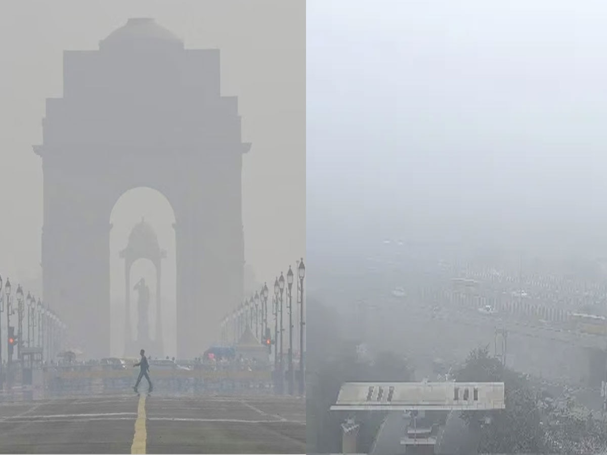 Delhi-NCR Weather: धुंध की चादर में ढंकी दिल्ली, AQI 350 के पार, कुछ शहरों में ठंड की 'रेड', नहीं निकली धूप 