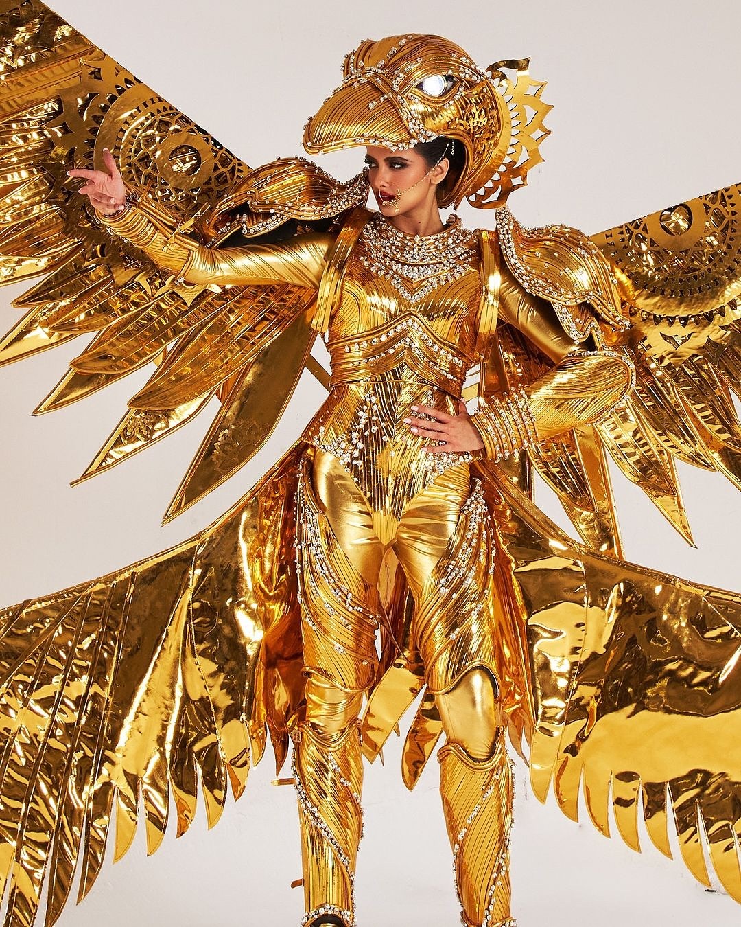 भारत की धरोहर को दिखाता है रिया का लुक