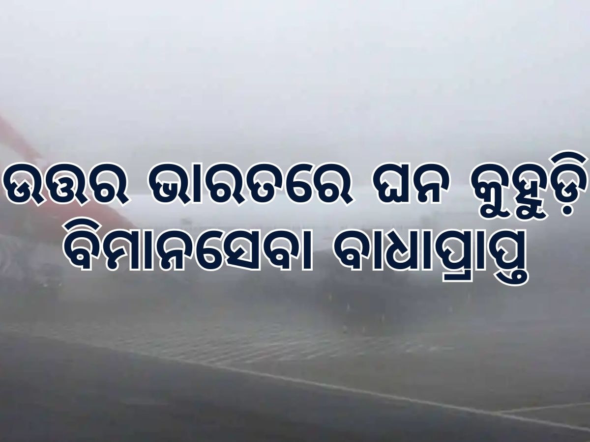 Weather Update: ଉତ୍ତର ଭାରତରେ ହାଡଭଙ୍ଗା ଶୀତ, ଘନ କୁହୁଡି ପାଇଁ ବାଧାପ୍ରାପ୍ତ ବିମାନ ସେବା