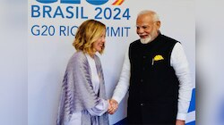 ब्राजील में मोदी से मिलीं मेलोनी, हाथ मिलाकर किया स्वागत, वायरल हुई तस्वीरें 