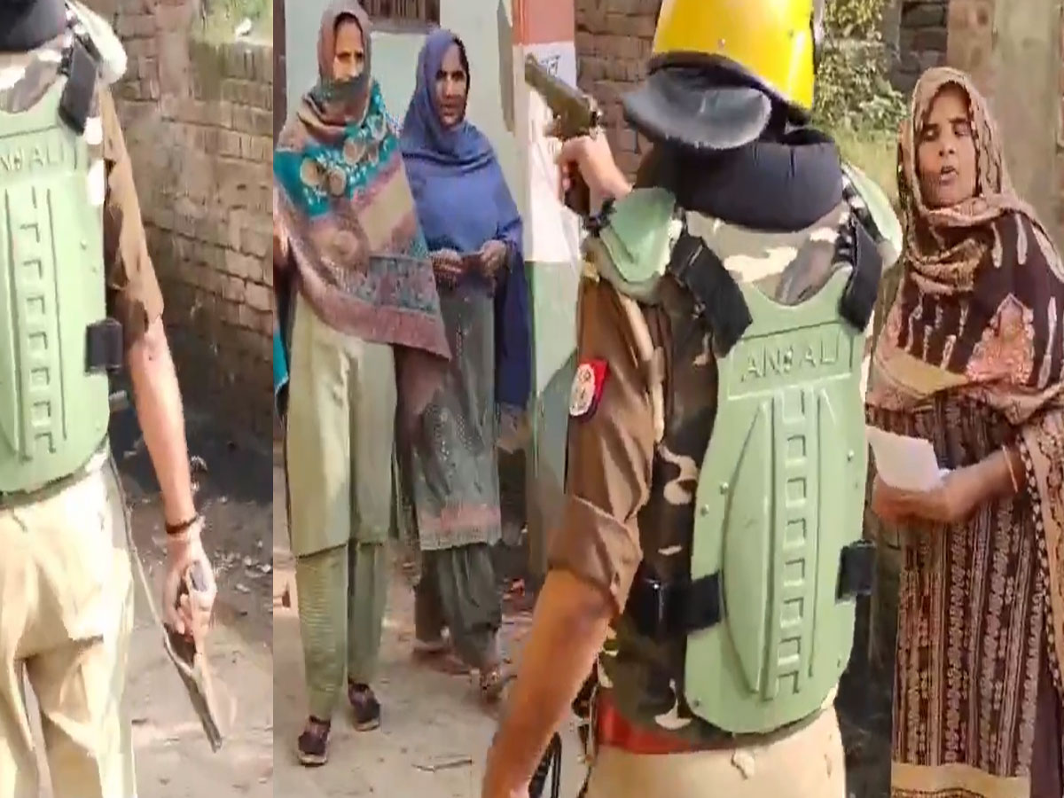 रिवॉल्वर लहराते SHO का वीडियो वायरल, अखिलेश ने लगाया वोटर्स को डराने का इल्जाम रिवॉल्वर लहराते SHO का वीडियो वायरल, अखिलेश ने लगाया वोटर्स को डराने का इल्जाम